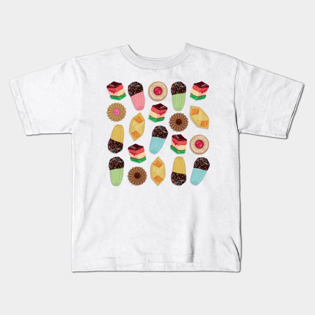 Assorted Bakery Cookies Kids T-Shirt by PaperMoonProjects